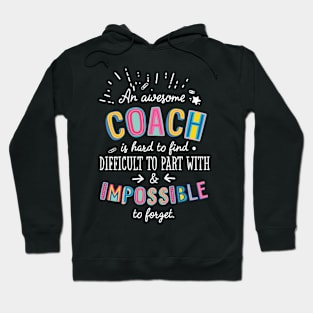 An awesome Coach Gift Idea - Impossible to Forget Quote Hoodie